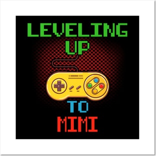 Promoted To Mimi T-Shirt Unlocked Gamer Leveling Up Posters and Art